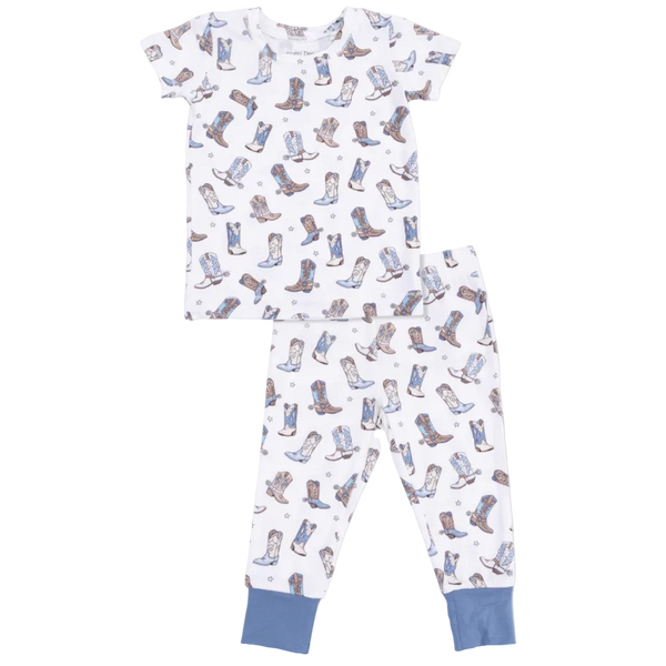 Cowboy Boots - Short Sleeve Loungewear Set from Anderson Parker