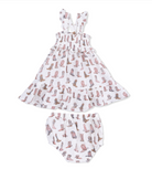 Cowgirl Boots - Smocked Ruffle Sundress & Bloomer from Anderson Parker