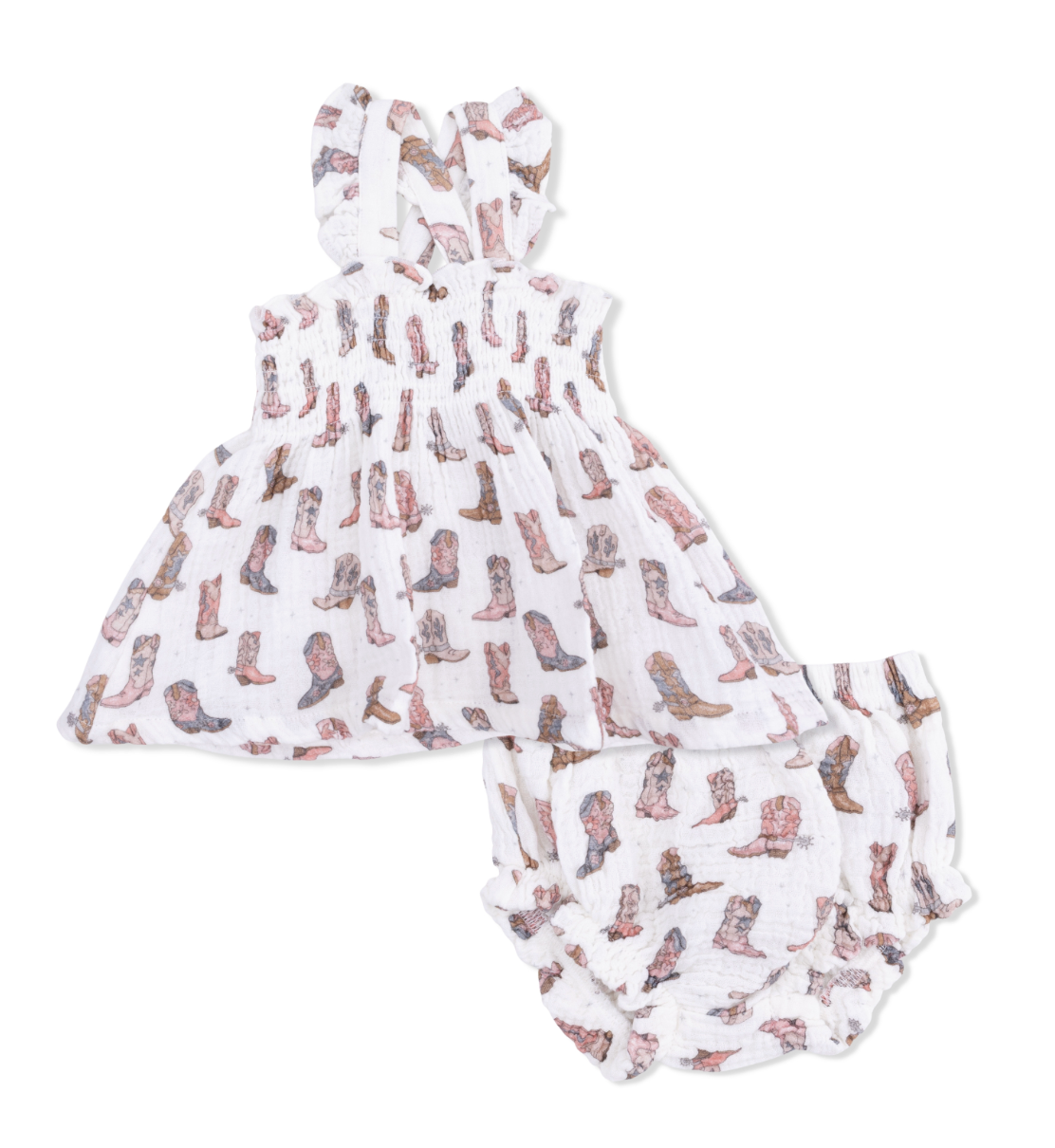 Cowgirl Boots - Smocked Top With Bloomer from Anderson Parker