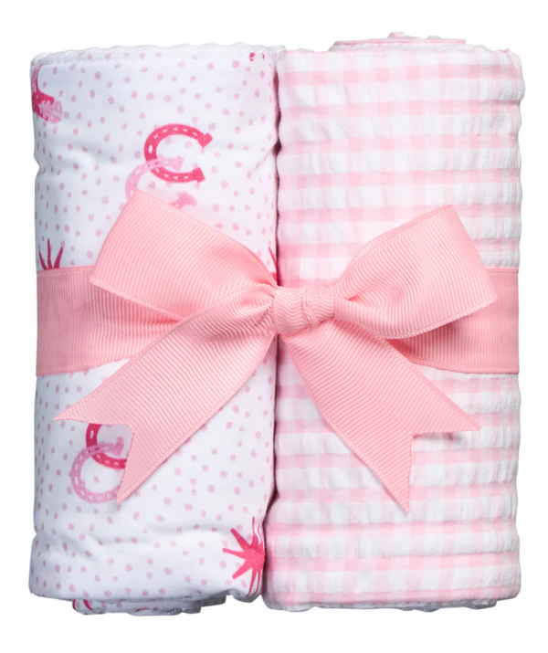 Cowgirl Set of Two Burps - Pink from Anderson Parker