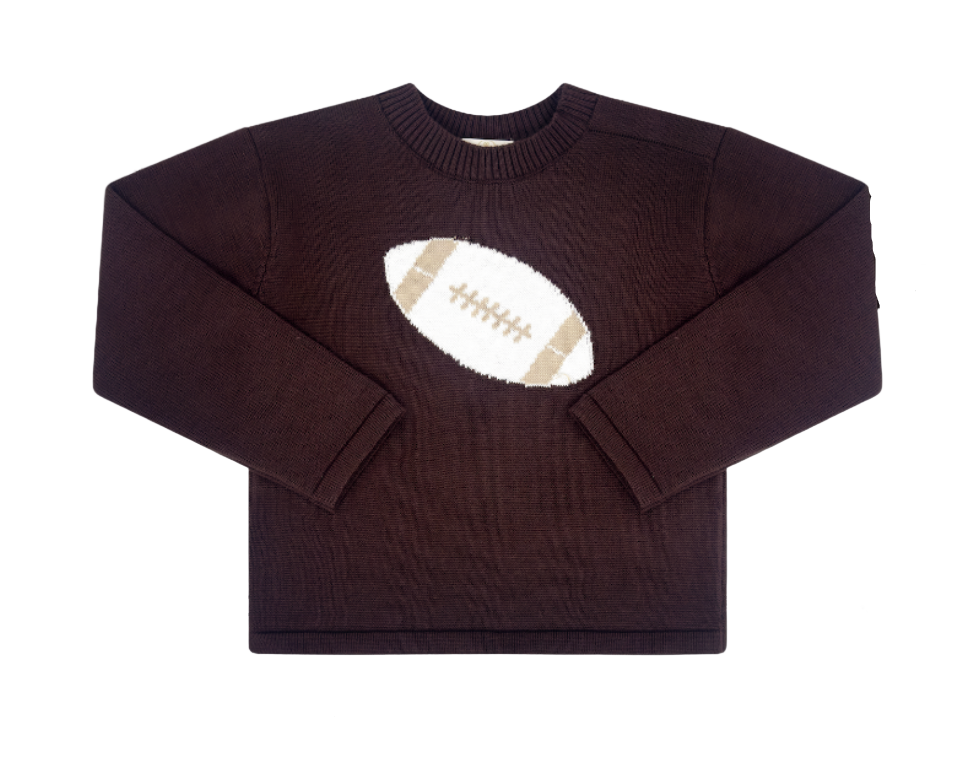 Cozy Up Sweater - Brown Football from Anderson Parker
