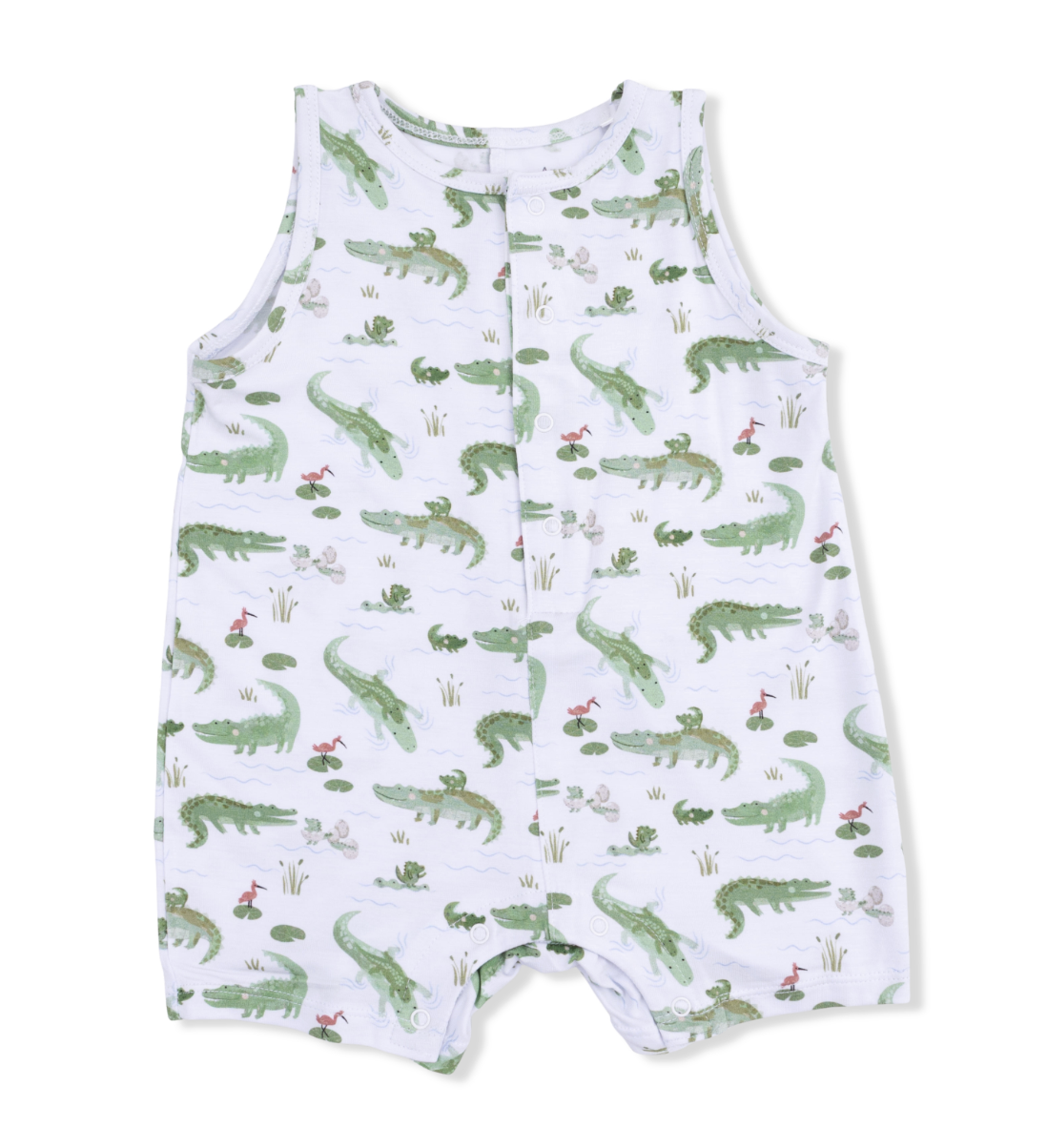 Crayon Alligators - Sleeveless Shortie Romper from Anderson Parker