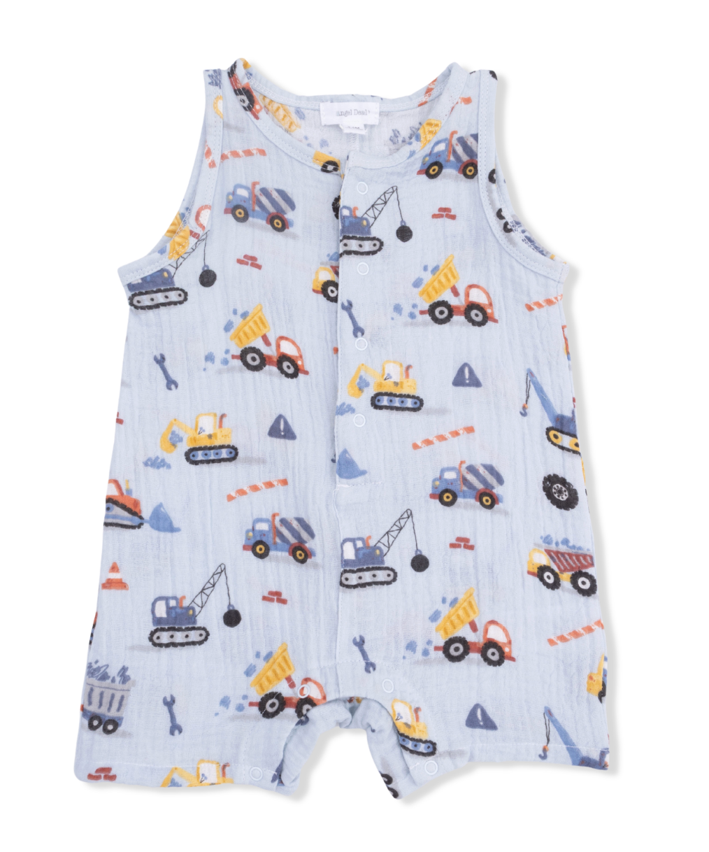 Crayon Construction - Sleeveless Shortie Romper from Anderson Parker