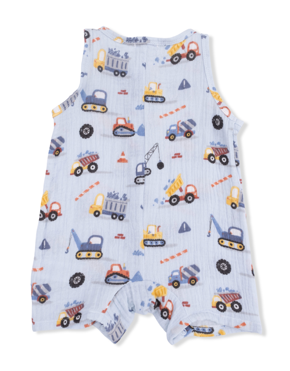 Crayon Construction - Sleeveless Shortie Romper from Anderson Parker