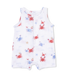 Crayon Crabs - Sleeveless Shortie Romper from Anderson Parker