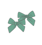 Creme De Menthe - Bow Clips - 2 Pack from Anderson Parker