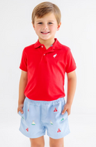 Critter Sheffield Shorts - Beale Street Blue/Sailboats from Anderson Parker