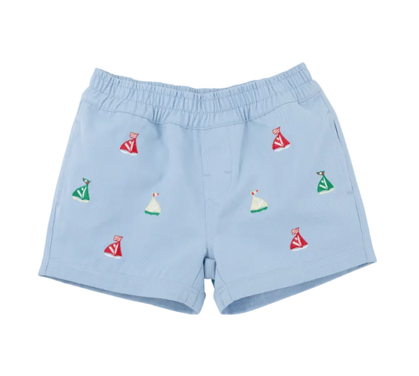 Critter Sheffield Shorts - Beale Street Blue/Sailboats from Anderson Parker