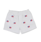 Critter Sheffield Shorts - Worth Ave White/American Flags from Anderson Parker