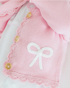 Crochet Cardigan - Pink Bow from Anderson Parker