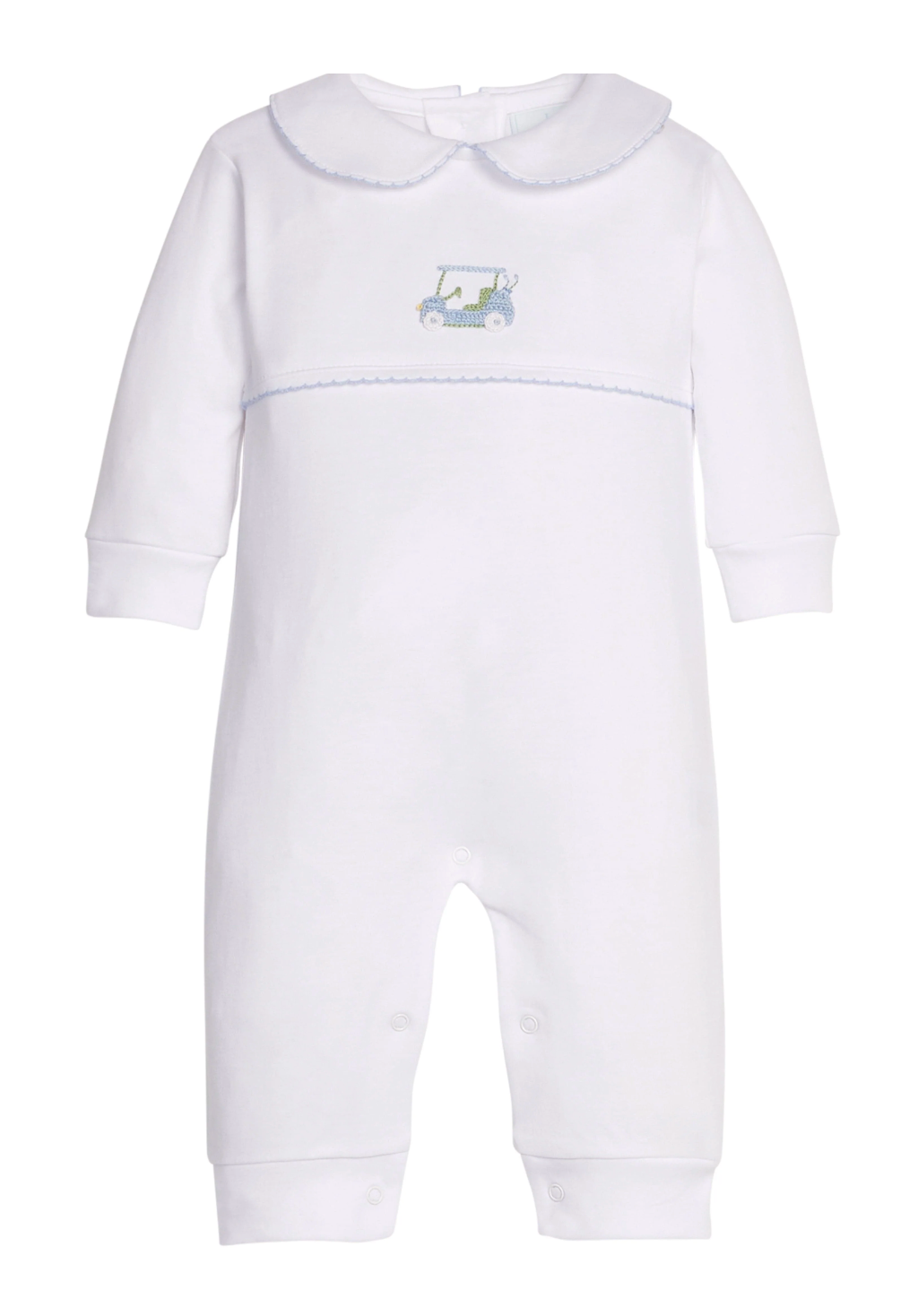 Crochet Playsuit - Blue Golf Cart from Anderson Parker