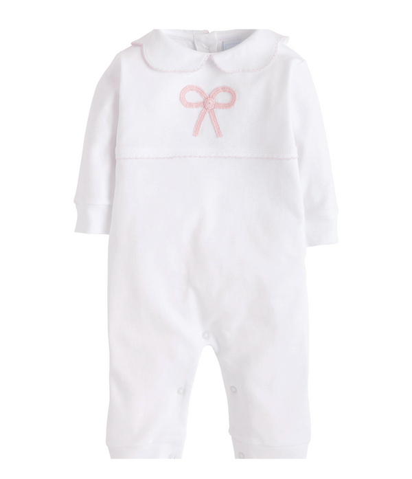 Crochet Playsuit - Pink Bow from Anderson Parker