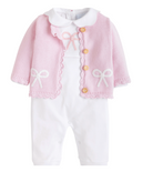 Crochet Playsuit - Pink Bow from Anderson Parker