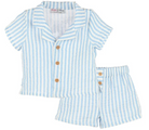 Cuddle Cotton Short Set - Blue from Anderson Parker