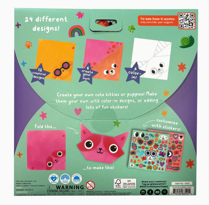 D.I.Y. Pet Pals Origami - Set of 24 Designs from Anderson Parker