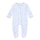 Darling Cowboy Boots Light Blue Print Zip Footie from Anderson Parker