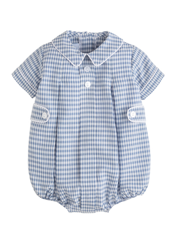 Davant Bubble - Gray Blue Gingham from Anderson Parker
