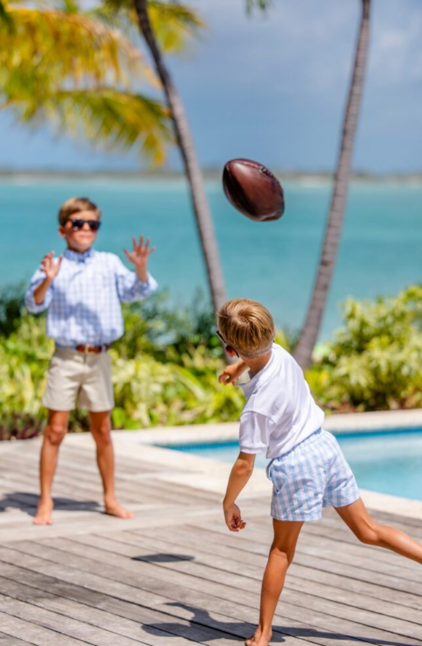 Dean's List Dress Shirt - Barrington Blue Check/Worth Ave White from Anderson Parker