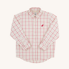 Dean`s List Dress Shirt - Oak Park Plaid (Small)/Richmond Red from Anderson Parker