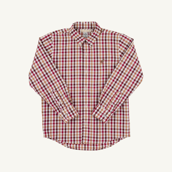 Deans List Dress Shirt - Easton Pond Plaid/Gray Bay Brown from Anderson Parker