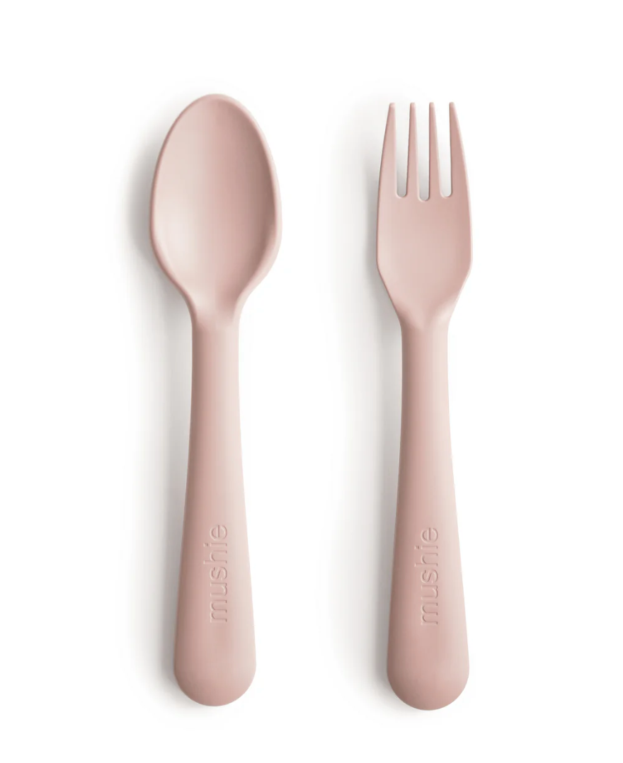 Dinnerware Fork and Spoon Set - Blush from Anderson Parker