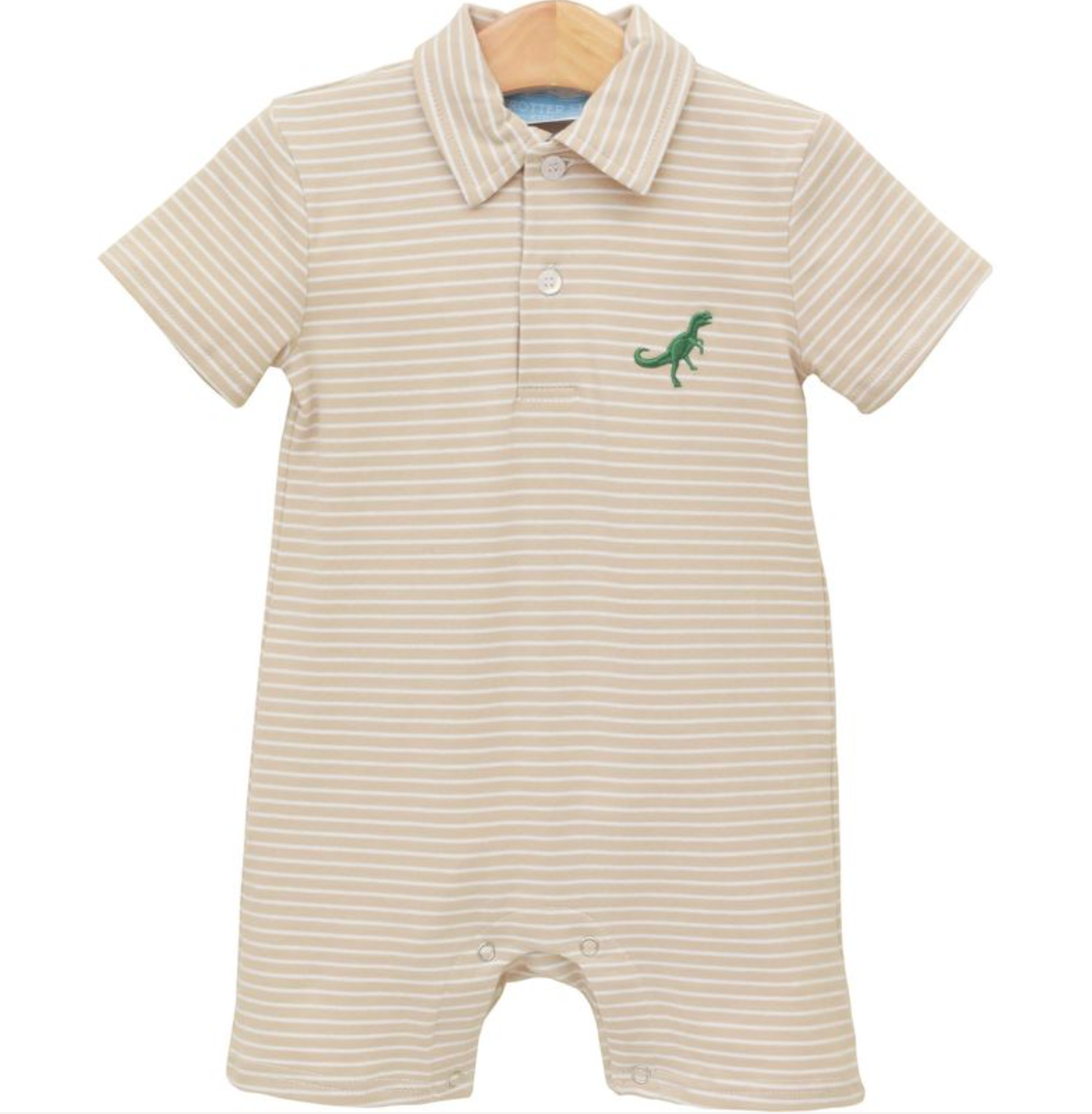 Dino-Mite Polo Romper from Anderson Parker