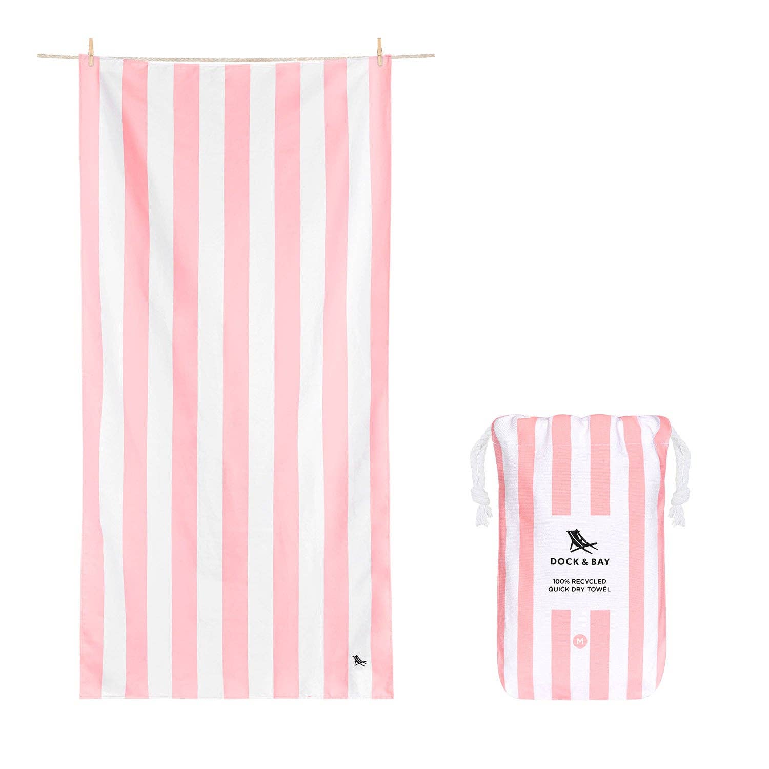 Dock & Bay Quick Dry Towels - Kids - Malibu Pink from Anderson Parker