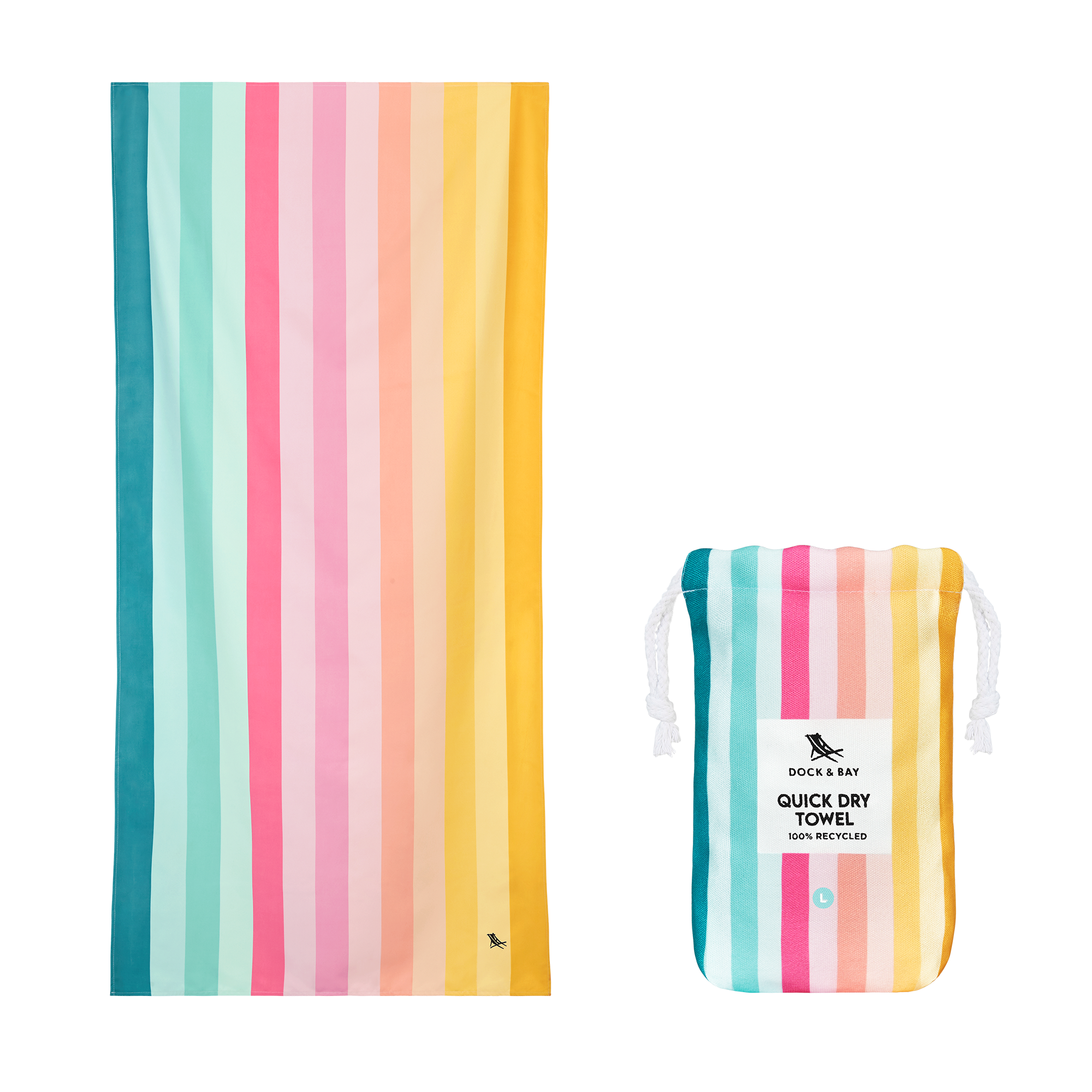 Dock & Bay Quick Dry Towels - Summer - Coastal Candy from Anderson Parker