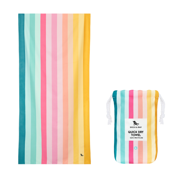 Dock & Bay Quick Dry Towels - Summer - Coastal Candy from Anderson Parker