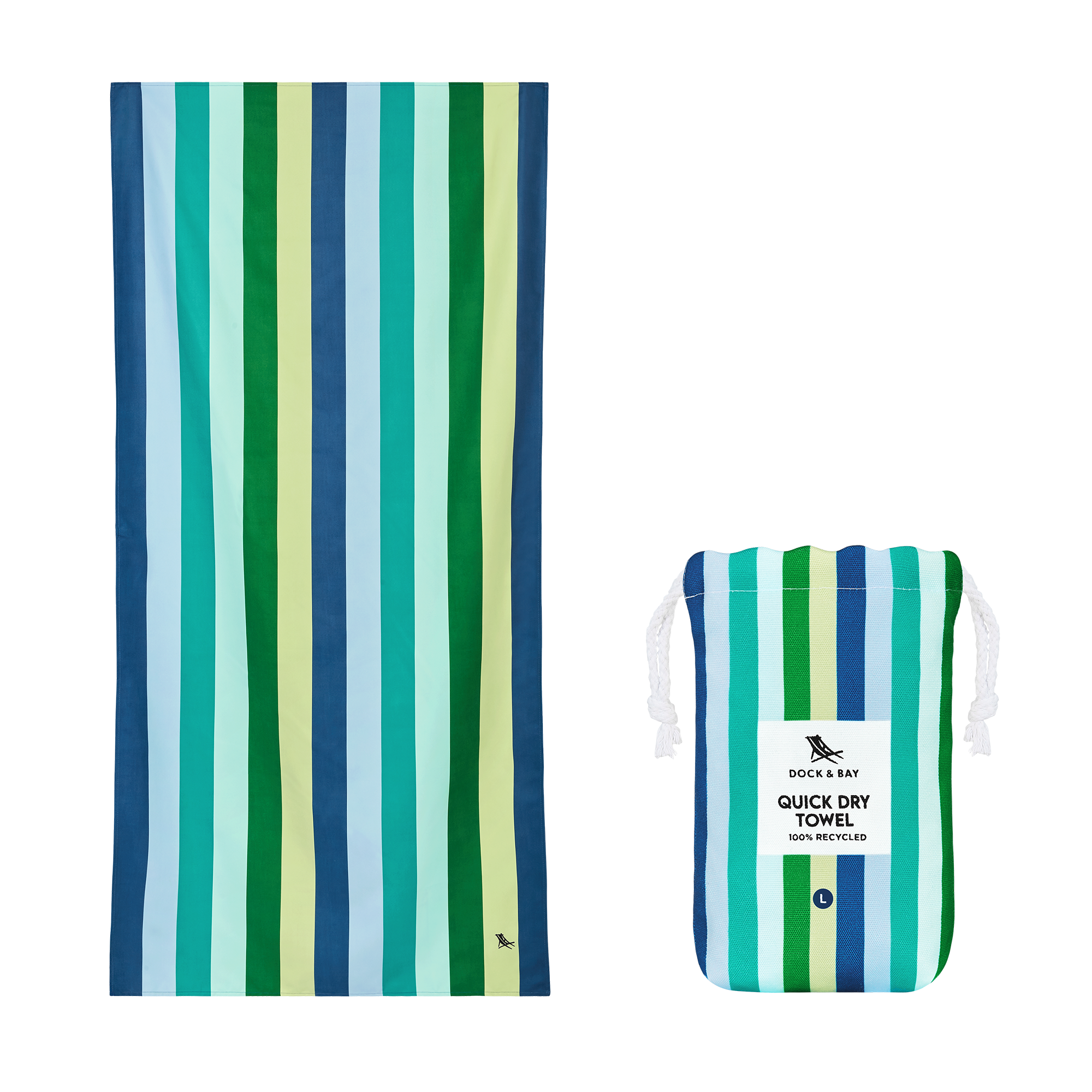 Dock & Bay Quick Dry Towels - Summer - Cool Lagoon from Anderson Parker