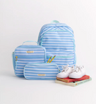 Don't Forget Your Backpack Backpack - Sarasota Sky Stripe with Sea Island Seafoam from Anderson Parker