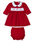 Dress Set with Hand Smocking - Santa from Anderson Parker