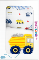 Dump Truck Basic Bib & Boxed Burp Set from Anderson Parker