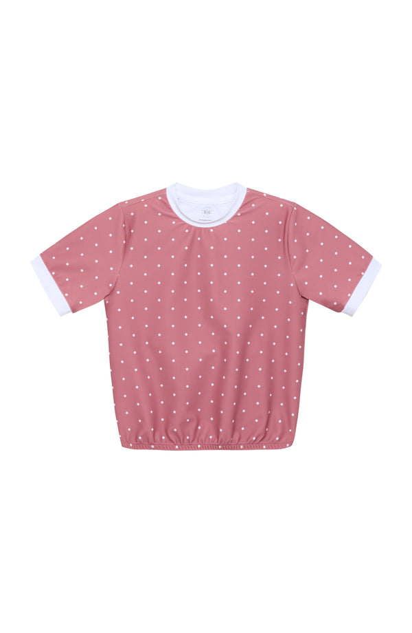 Dusty Pink Polka Dot Dance Tee from Anderson Parker