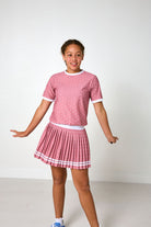 Dusty Pink Polka Dot Dance Tee from Anderson Parker