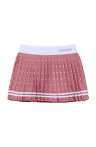 Dusty Pink Polka Dot Pleated Skort from Anderson Parker