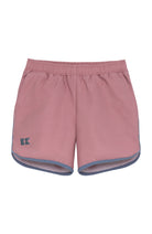 Dusty Pink Retro Super Short With Slate Piping from Anderson Parker