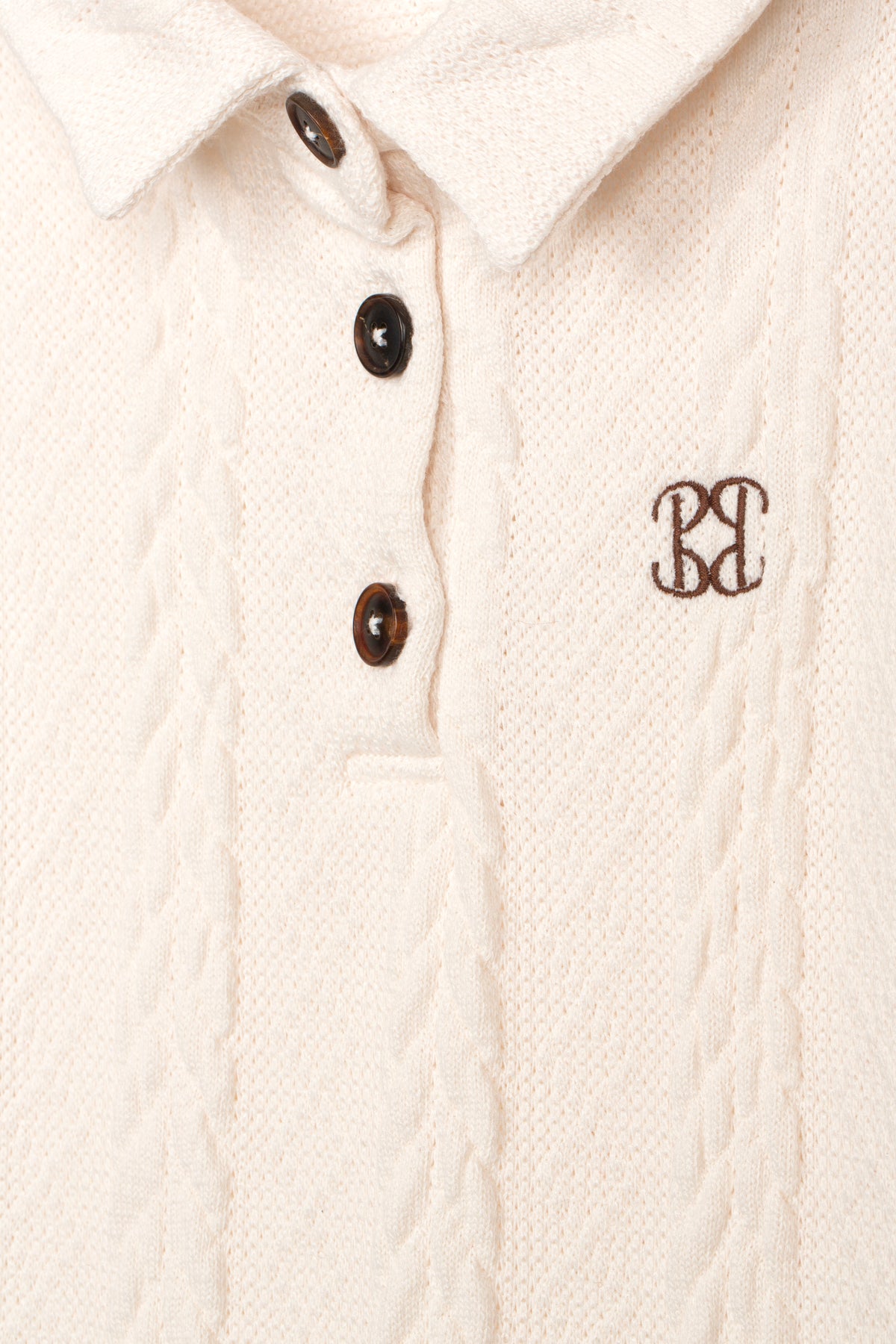 Ecru Braided Polo from Anderson Parker