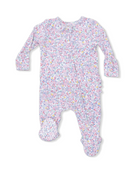 Elizabeth's Garden - 2 Way Ruffle Back Zipper Footie from Anderson Parker