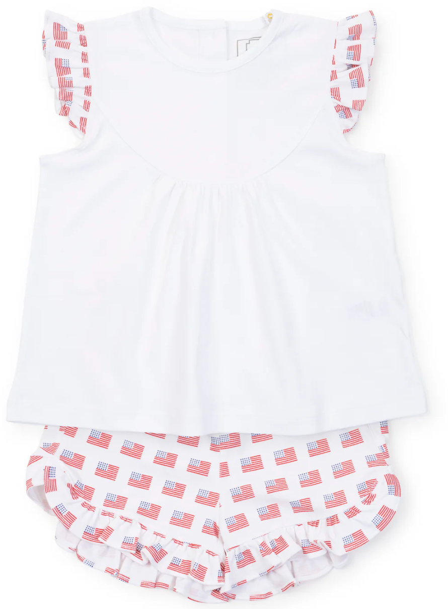 Ella Girls' Short Set - American Flag from Anderson Parker