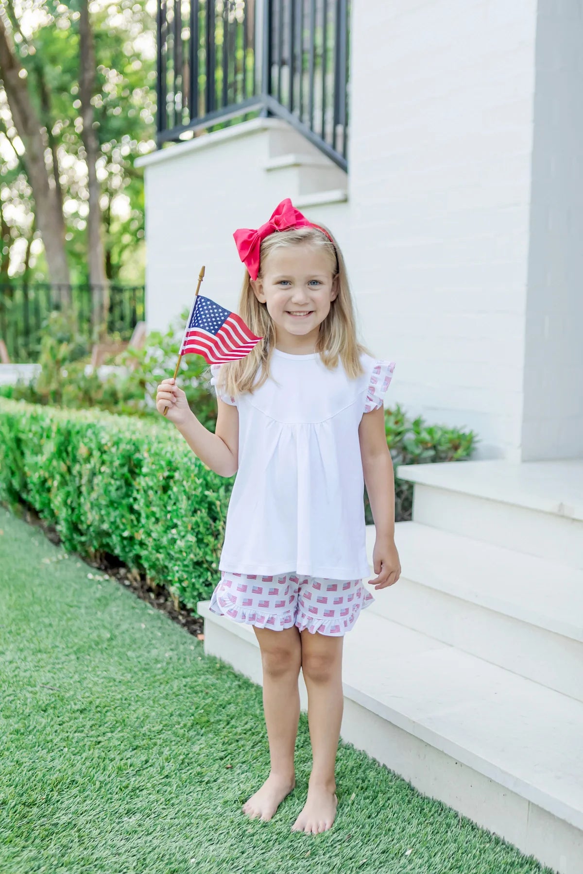 Ella Girls' Short Set - American Flag from Anderson Parker