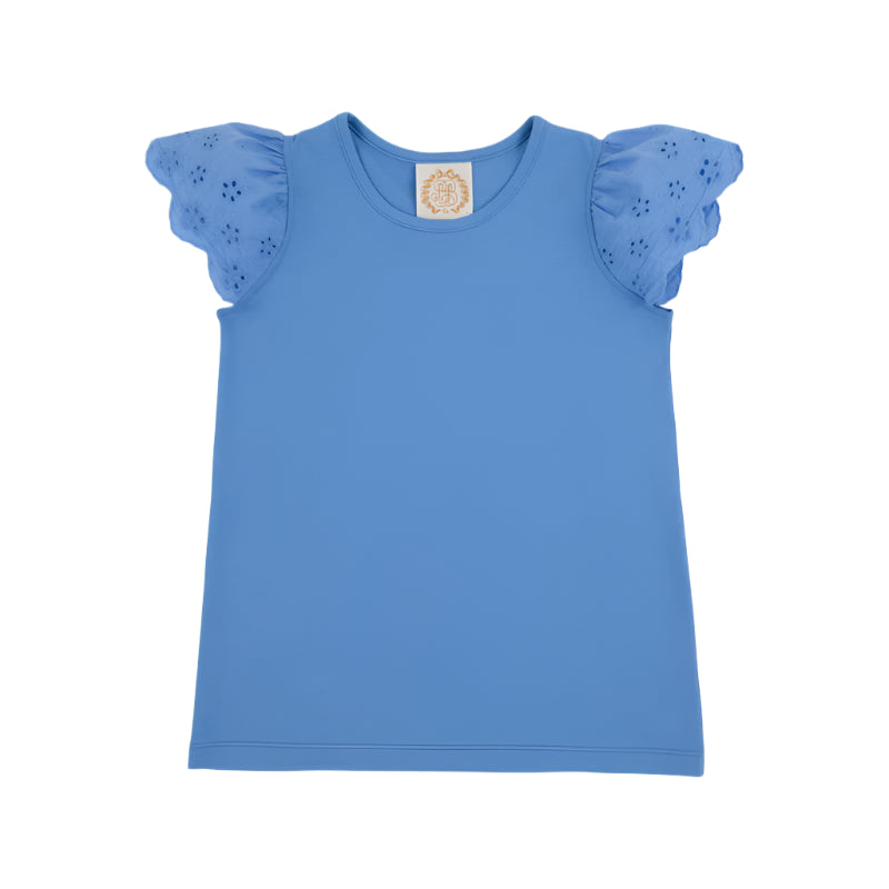 Ellen's Eyelet Top Barbados Blue from Anderson Parker