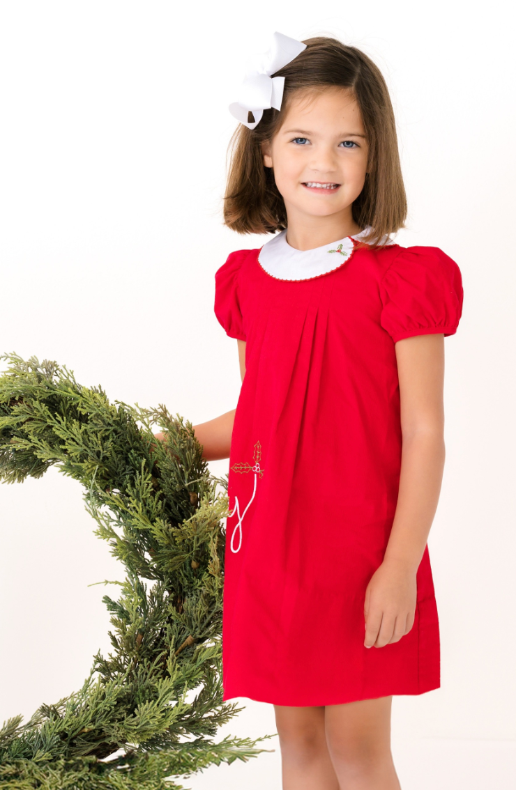 Eloise Dress High Point Red Corduroy - Merry from Anderson Parker