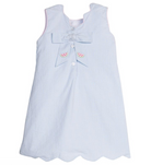 Embroidered Bow Back Dress - Watermelon from Anderson Parker