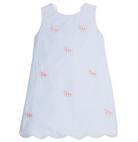 Embroidered Bow Back Dress - Watermelon from Anderson Parker