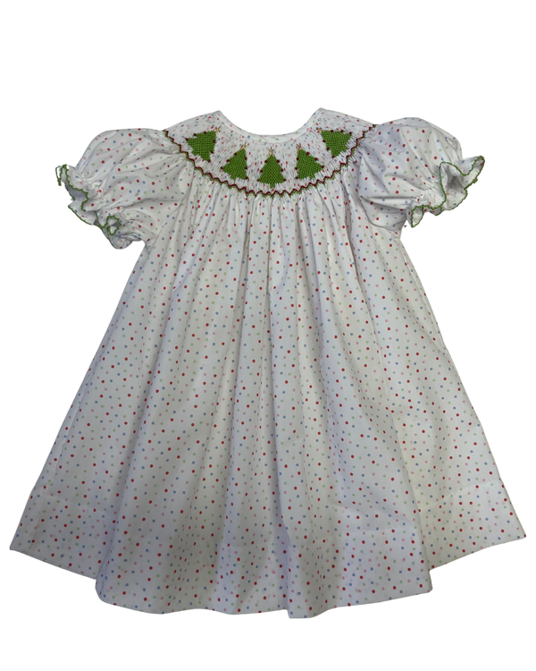 Emma Christmas Smocked Bishop Dress from Anderson Parker