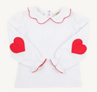 Emma`s Elbow Patch Top - Richmond Red from Anderson Parker