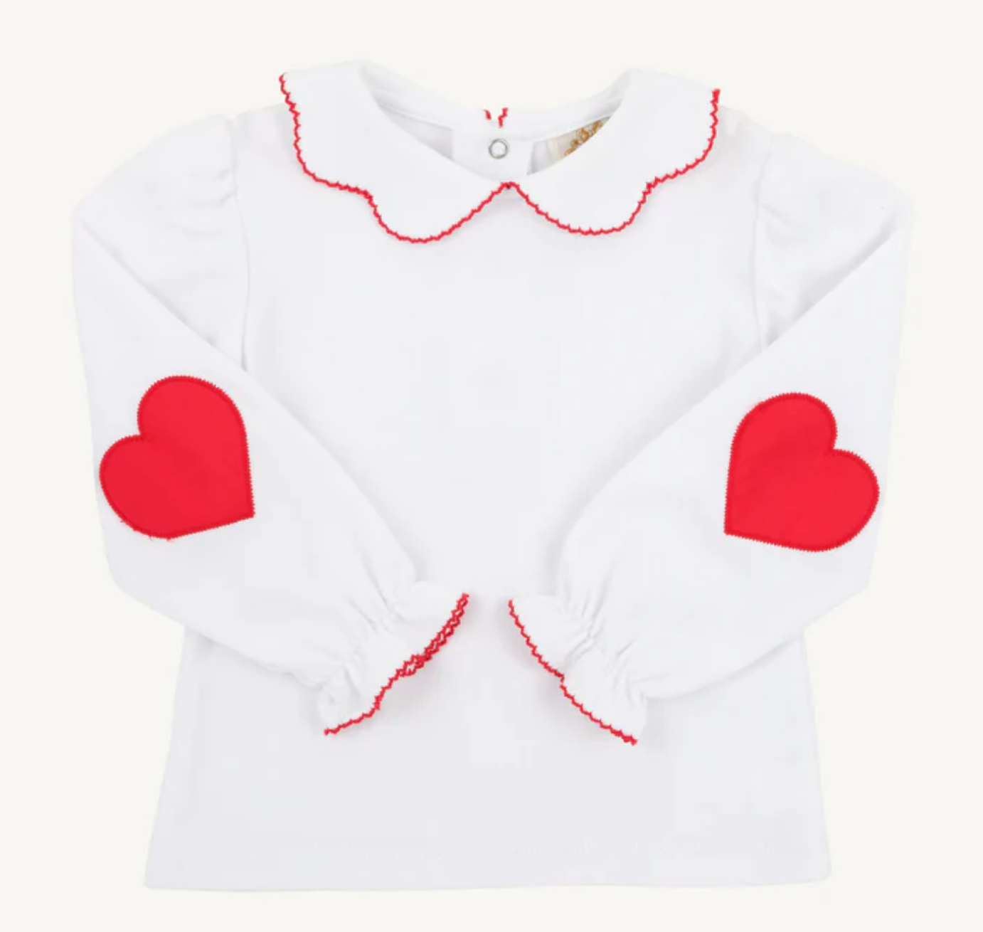 Emma`s Elbow Patch Top - Richmond Red from Anderson Parker