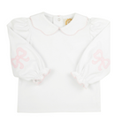 Emma`s Elbow Patch Top - Worth Ave White/Palm Beach Pink from Anderson Parker