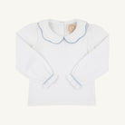 Emma's Top - Knit - Worth Ave White/Barrington Blue from Anderson Parker
